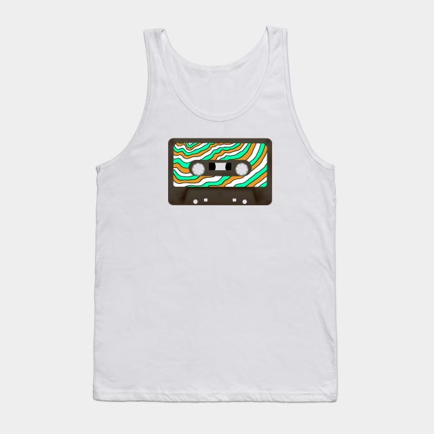 Vinatge cassette tape Tank Top by Spindriftdesigns